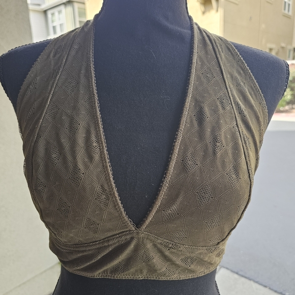 Urban Outfitters Pins & Needles Bralette Olive Green - Picture 8 of 12